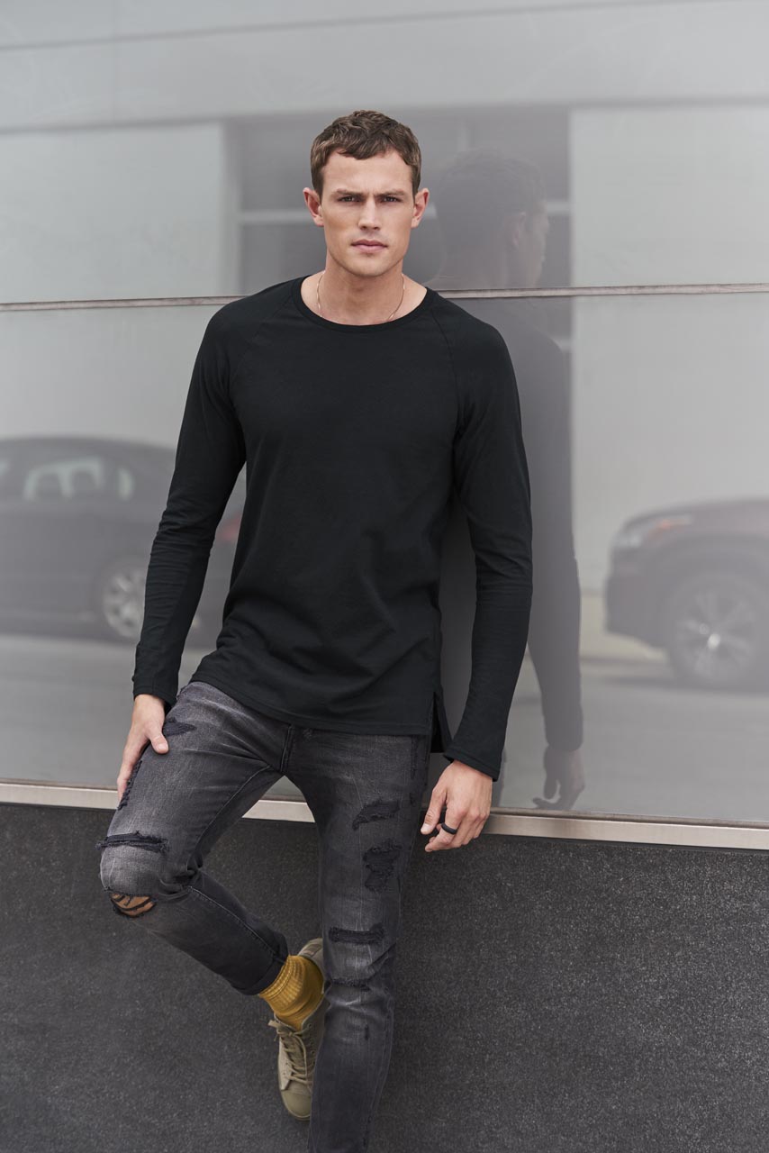FELNŐTT FASHION BASICLONG & LEAN RAGLÁN HOSSZÚ UJJÚ PÓLÓ