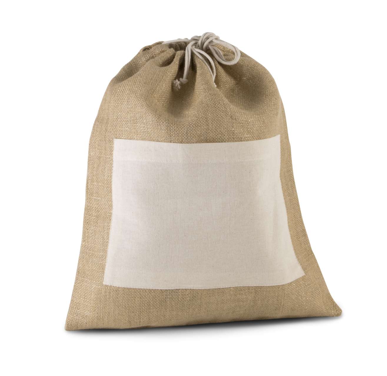 JUTE DRAWSTING BAG