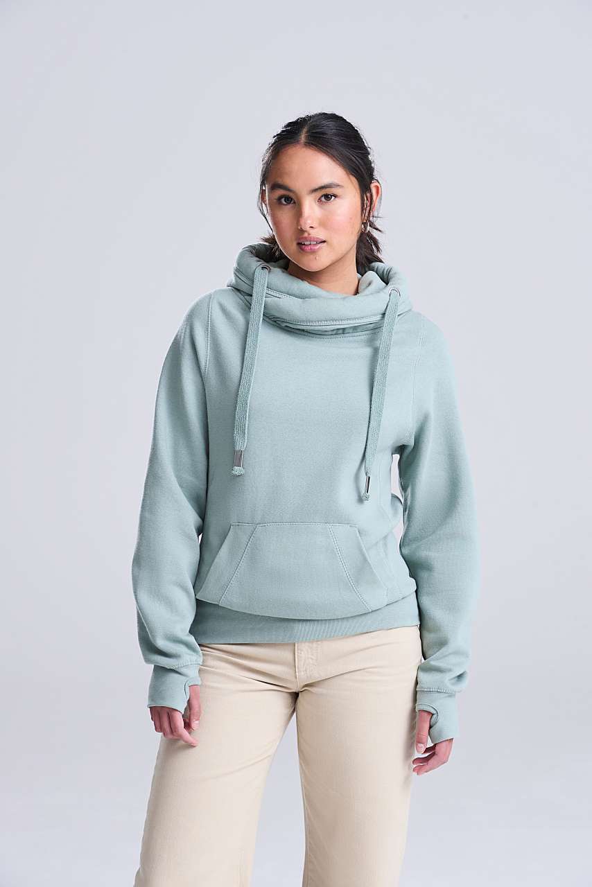 awjh021 CROSS NECK HOODIE