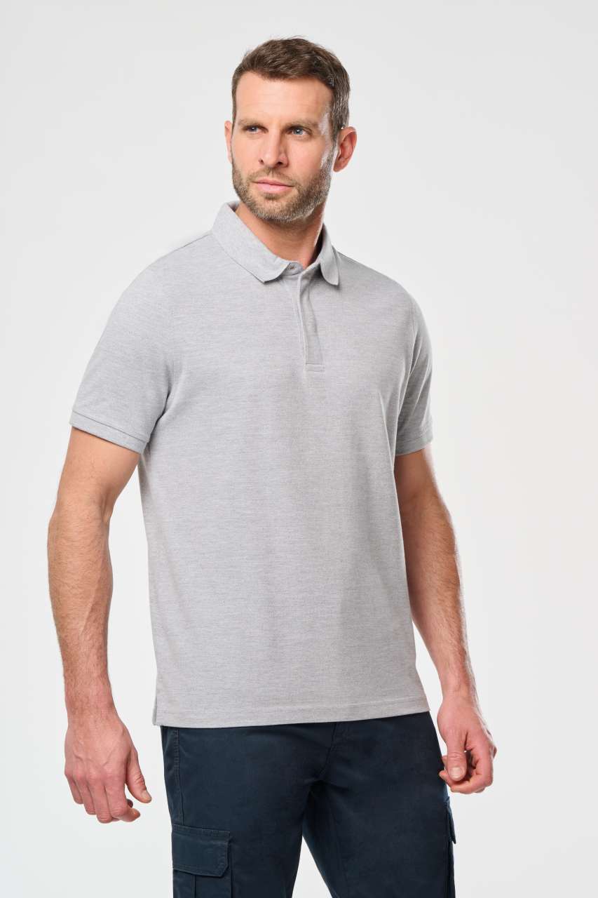 wk225 MEN'S SHORT SLEEVE STUD POLO SHIRT