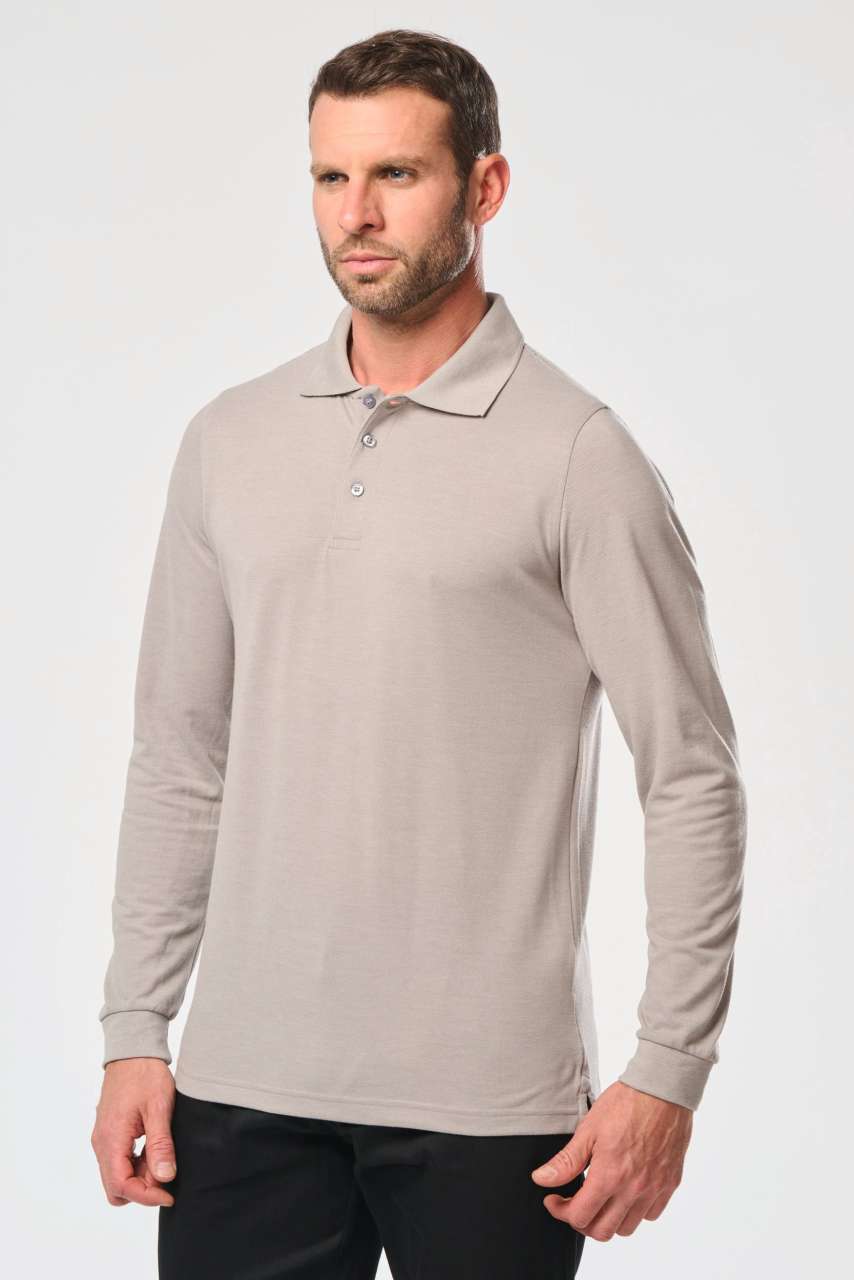 wk276 MEN'S LONG-SLEEVED POLO SHIRT