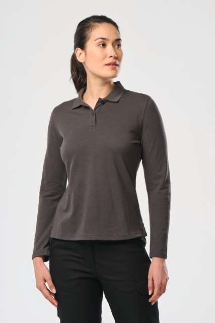 WK277 LADIES' LONG-SLEEVED POLO SHIRT