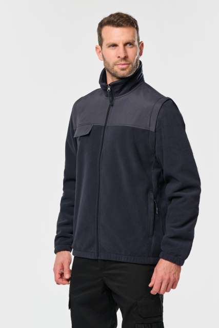 WK9105 FLEECE JACKET WITH REMOVABLE SLEEVES