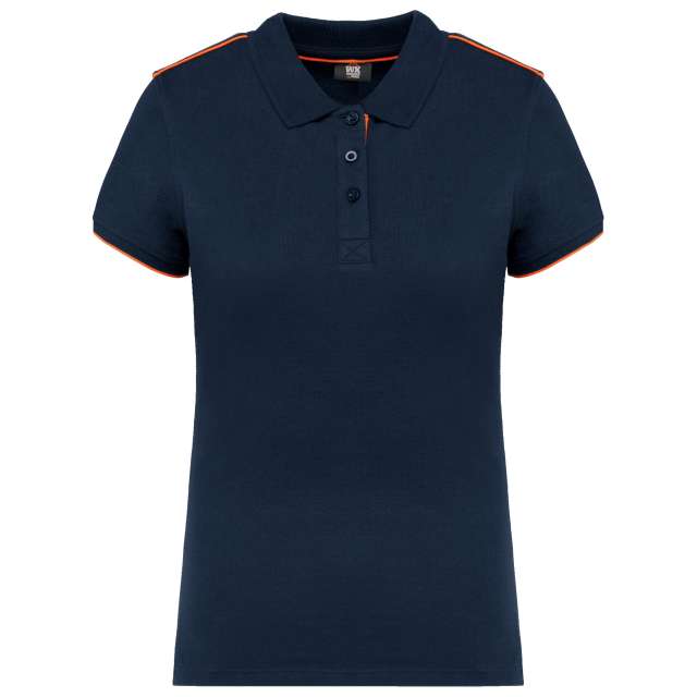 LADIES' SHORT-SLEEVED CONTRASTING DAYTODAY POLO SHIRT