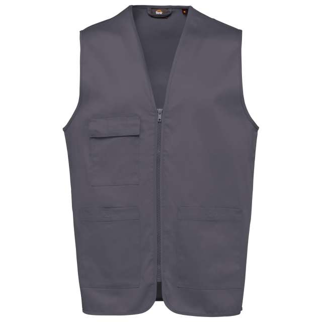 UNISEX POLYCOTTON MULTI-POCKET VEST