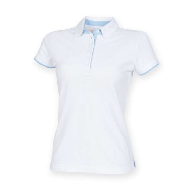 FR201 LADIES CONTRAST POLO SHIRT