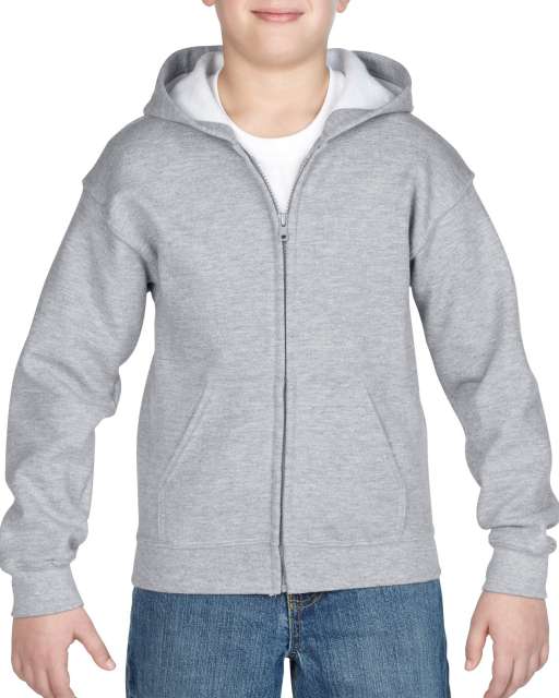 HEAVY BLEND™ YOUTH FULL ZIP HOODED SWEATSHIRT