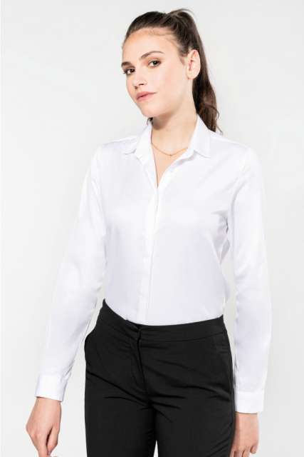 pk507 LADIES' LONG-SLEEVED TWILL SHIRT