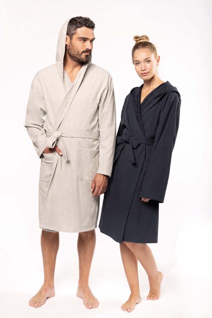ORGANIC HOODED BATHROBE