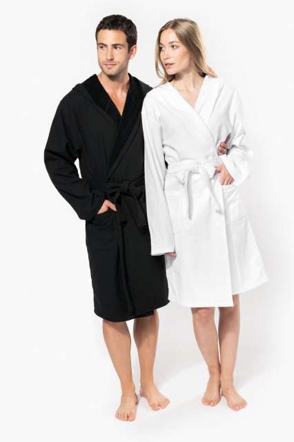 KA140 ORGANIC HOODED BATHROBE