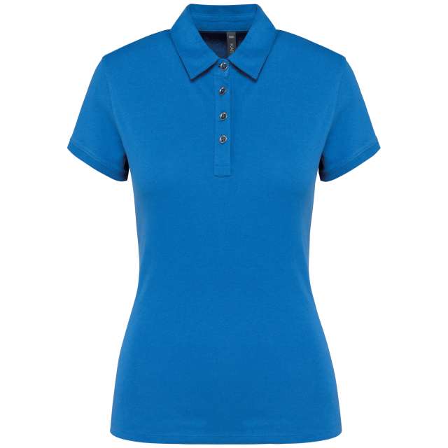 LADIES' SHORT SLEEVED JERSEY POLO SHIRT