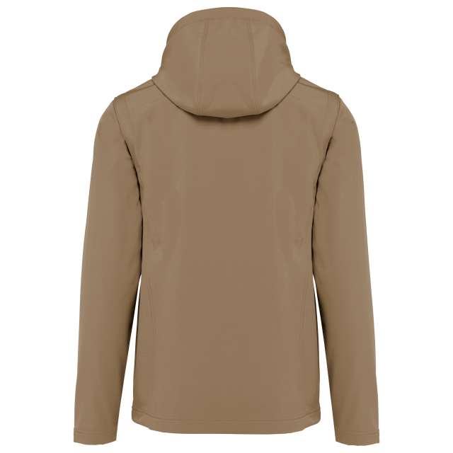UNISEX 3-LAYER SOFTSHELL HOODED JACKET WITH REMOVABLE SLEEVES