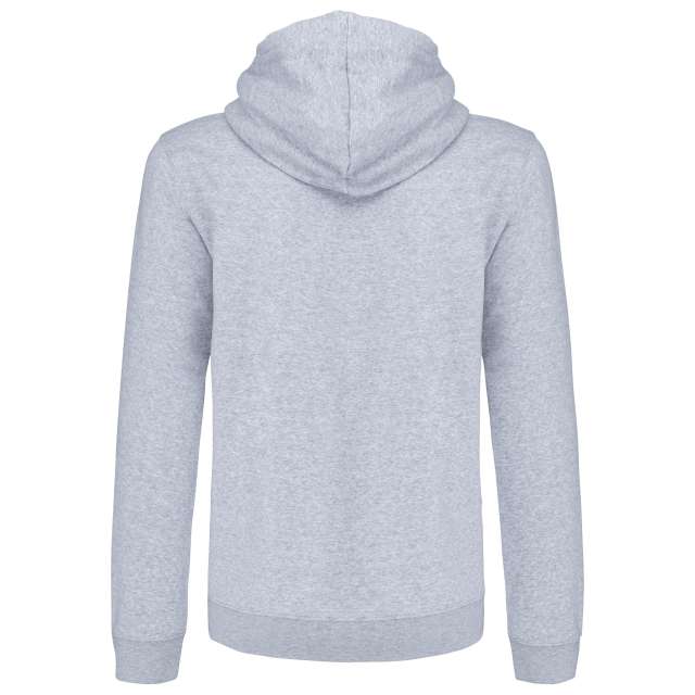 MEN'S CONTRAST HOODED FULL ZIP SWEATSHIRT