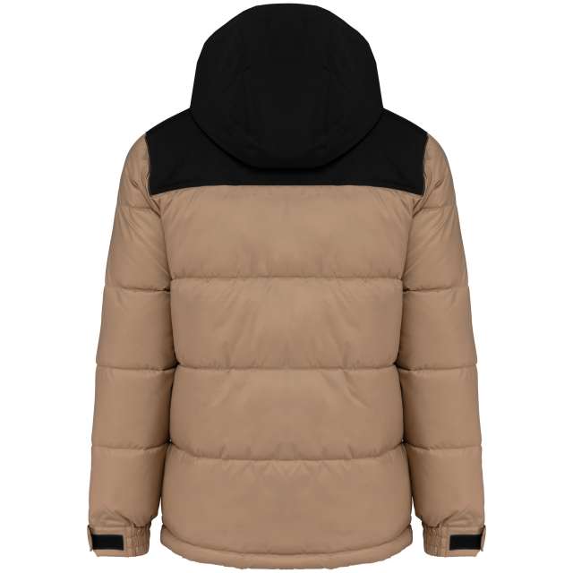 UNISEX BI-TONE PADDED JACKET WITH HOOD