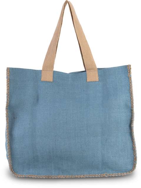 JUTE BAG WITH CONTRAST STITCHING