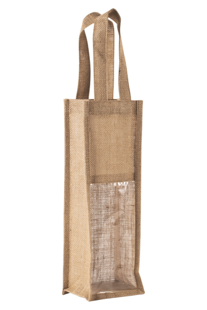 KI0267 JUTE BOTTLE BAG