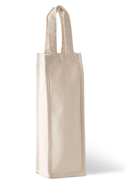 KI0269 COTTON CANVAS BOTTLE BAG