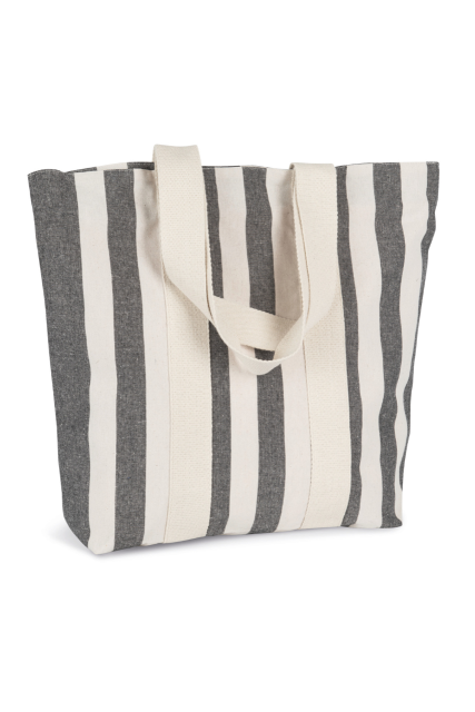 KI5213 RECYCLED SHOPPING BAG - STRIPED PATTERN
