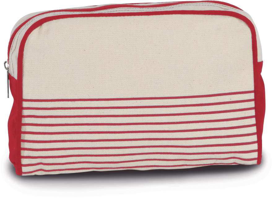 VANITY CASE IN COTTON CANVAS - DUFFEL STYLE