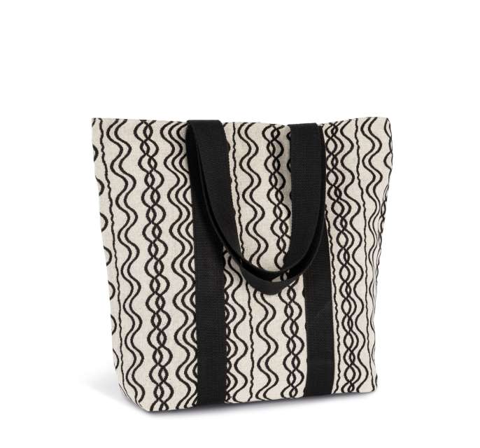 RECYCLED SHOPPING BAG - WAVY PATTERN