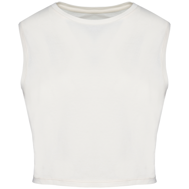 KÖRNYEZETBARÁT NŐI UJJATLAN CROP TOP