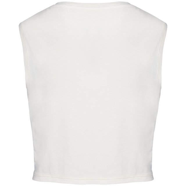 KÖRNYEZETBARÁT NŐI UJJATLAN CROP TOP