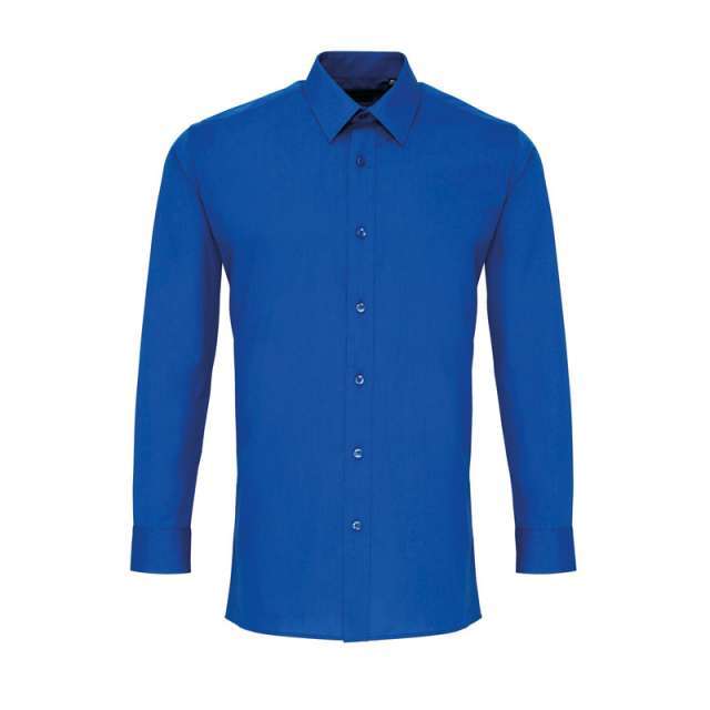 PR204 MEN’S LONG SLEEVE FITTED POPLIN SHIRT