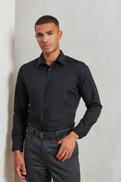 PR204 MEN’S LONG SLEEVE FITTED POPLIN SHIRT