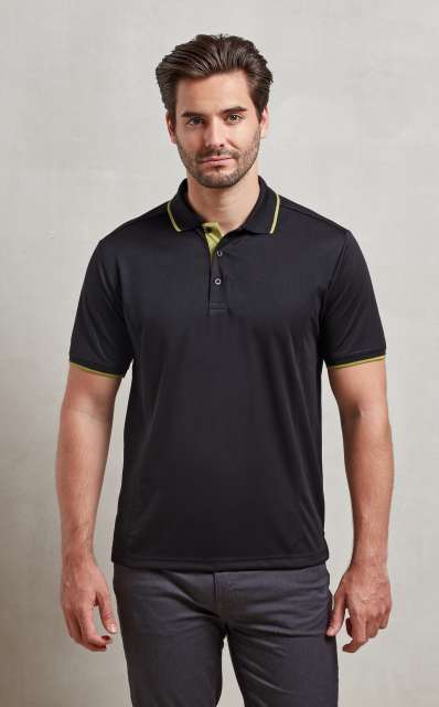 PR618 MEN’ S CONTRAST COOLCHECKER® POLO