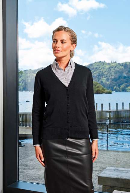 LADIES’ BUTTON THROUGH KNITTED CARDIGAN