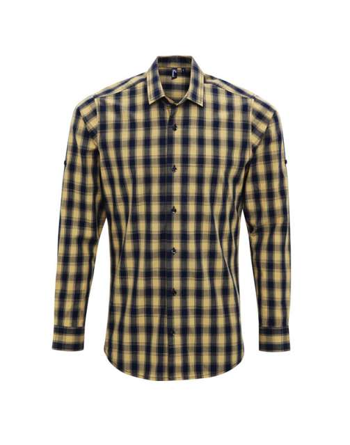 'MULLIGAN' CHECK - MEN'S LONG SLEEVE COTTON SHIRT