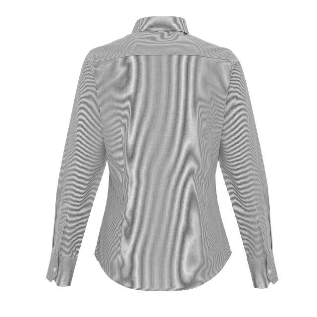 WOMEN'S COTTON RICH OXFORD STRIPES SHIRT