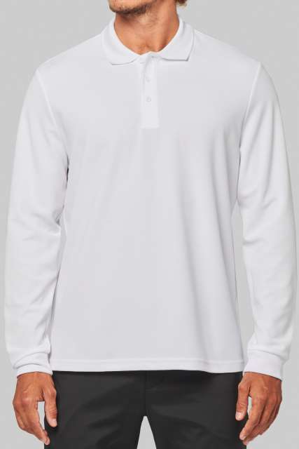 PA495 ADULT COOL PLUS® LONG-SLEEVED POLO SHIRT