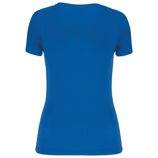 LADIES’ V-NECK SHORT SLEEVE SPORTS T-SHIRT