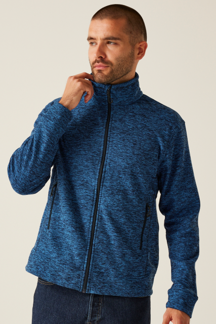 RETRF603 THORNLY MEN - FULL ZIP MARL FLEECE