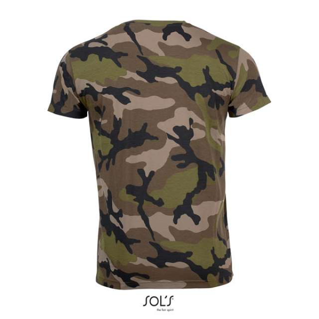 SOL'S CAMO MEN -KÖRNYAKÚ PÓLÓ