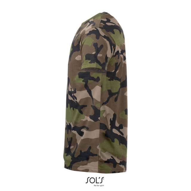 SOL'S CAMO MEN -KÖRNYAKÚ PÓLÓ