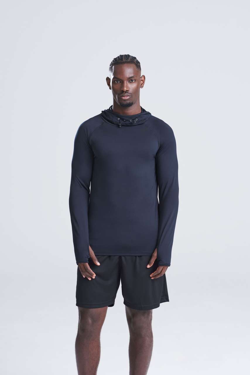 jc037 MENS COOL COWL NECK TOP