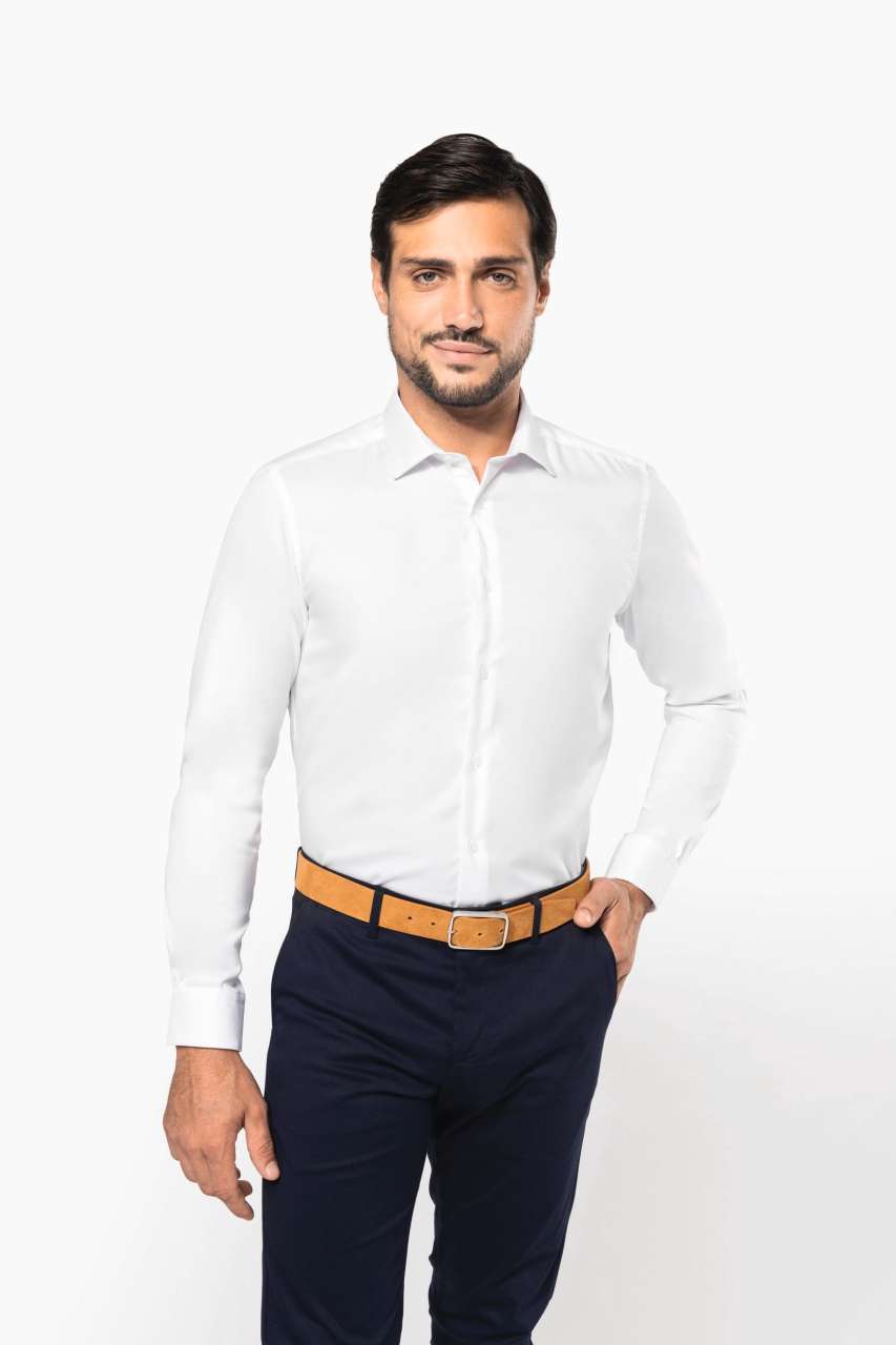 pk502 MEN'S PINPOINT OXFORD LONG-SLEEVED SHIRT