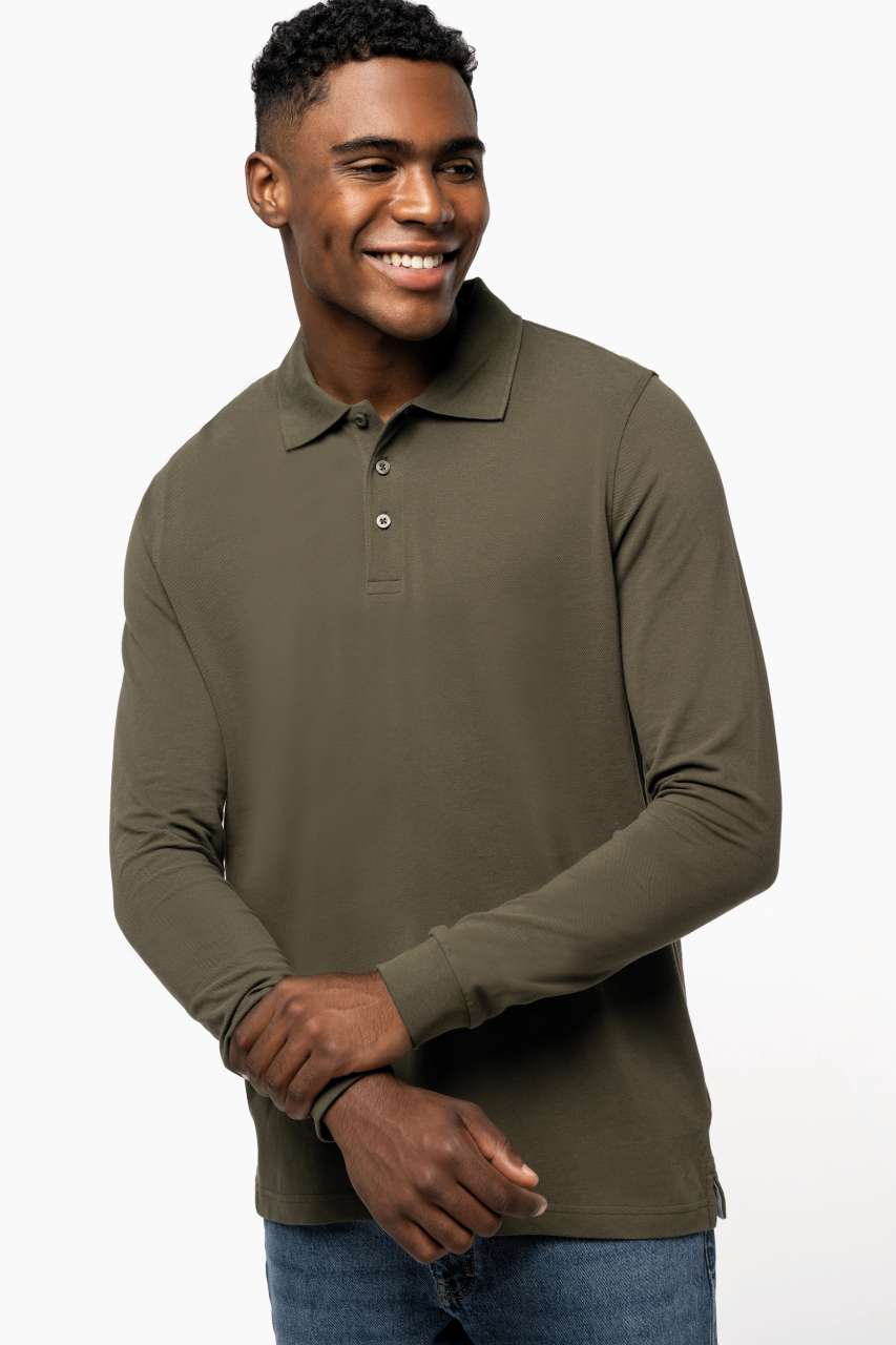 ka243 MEN'S LONG-SLEEVED POLO SHIRT