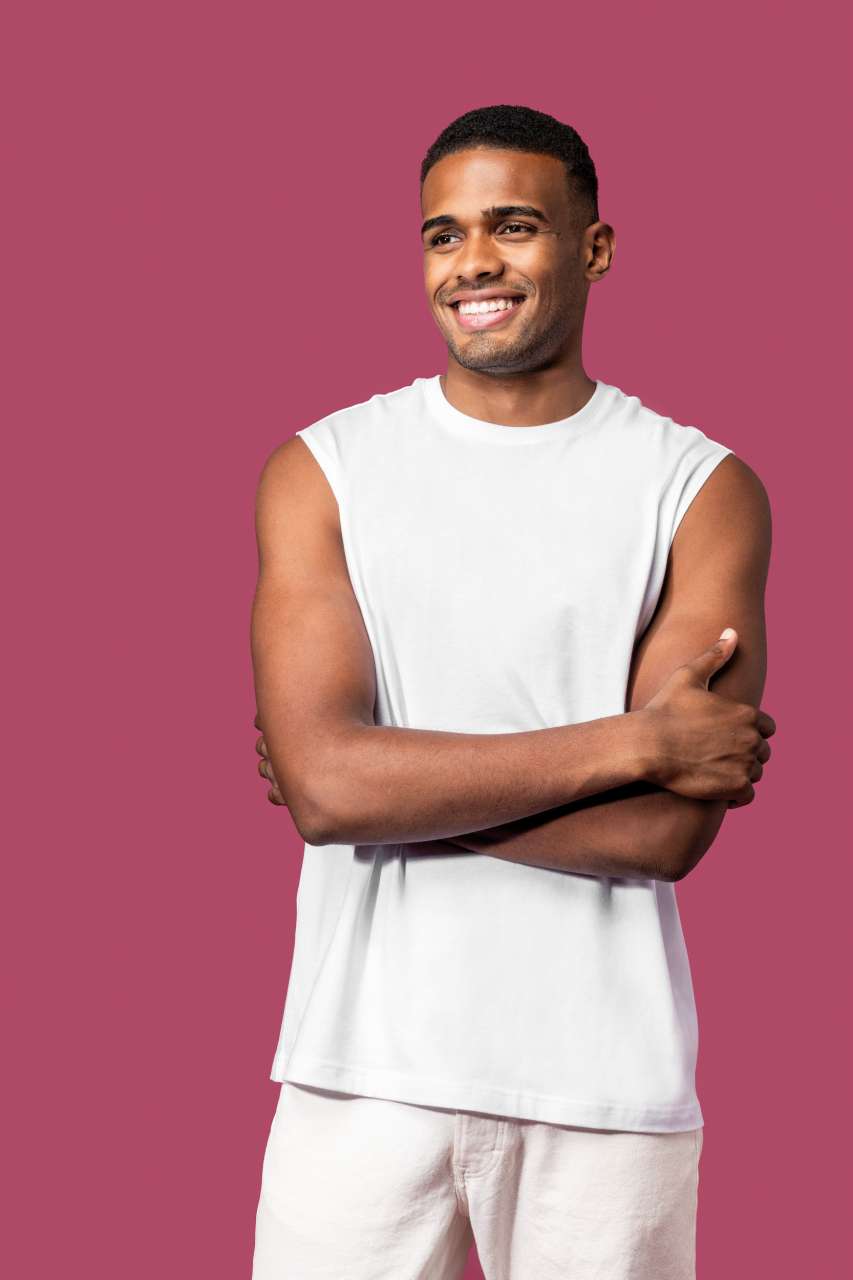 ka3022ic ECO-FRIENDLY MEN SLEEVELESS T-SHIRT