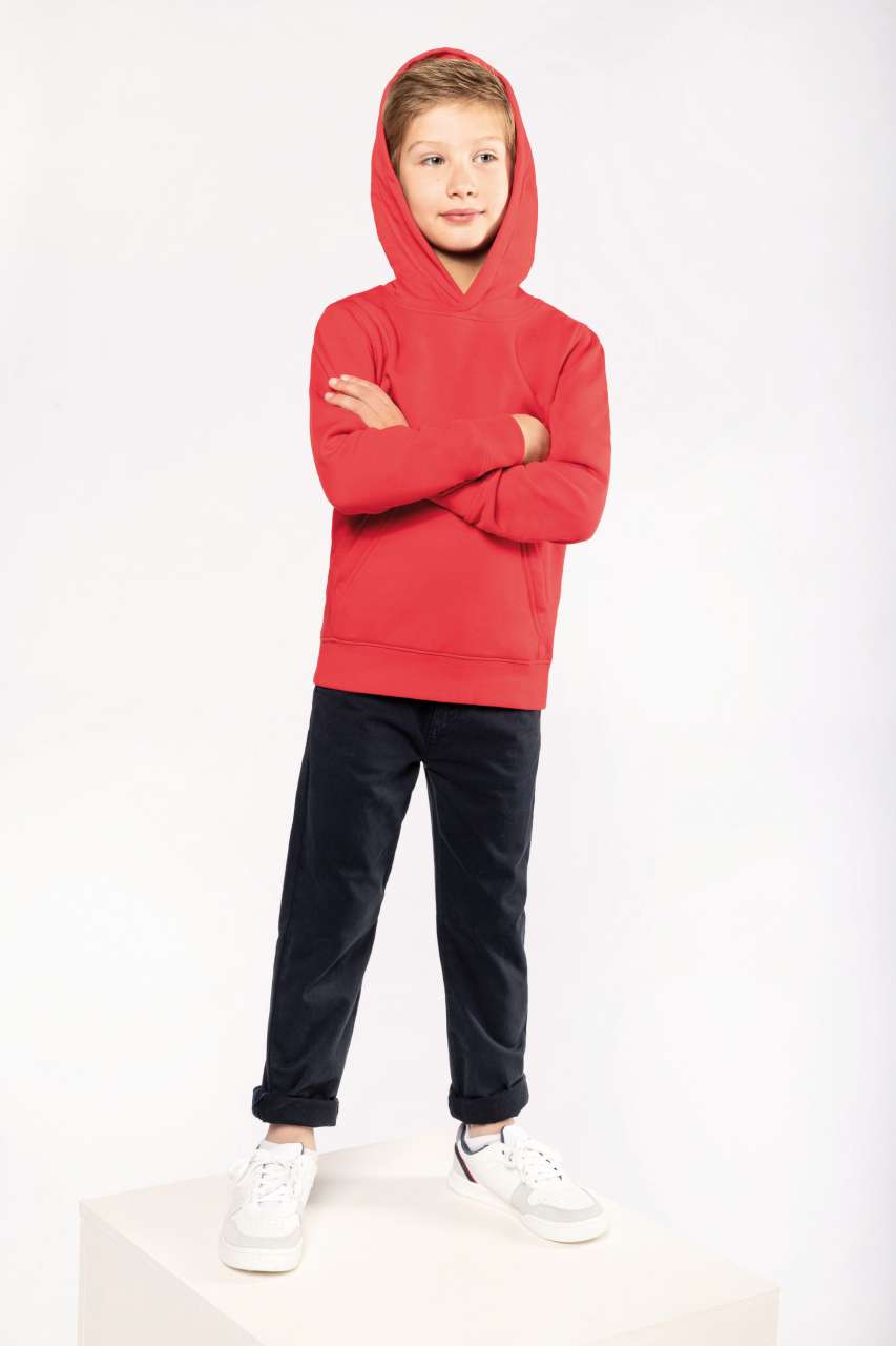 ka4029 KIDS' ECO-FRIENDLY HOODED SWEATSHIRT