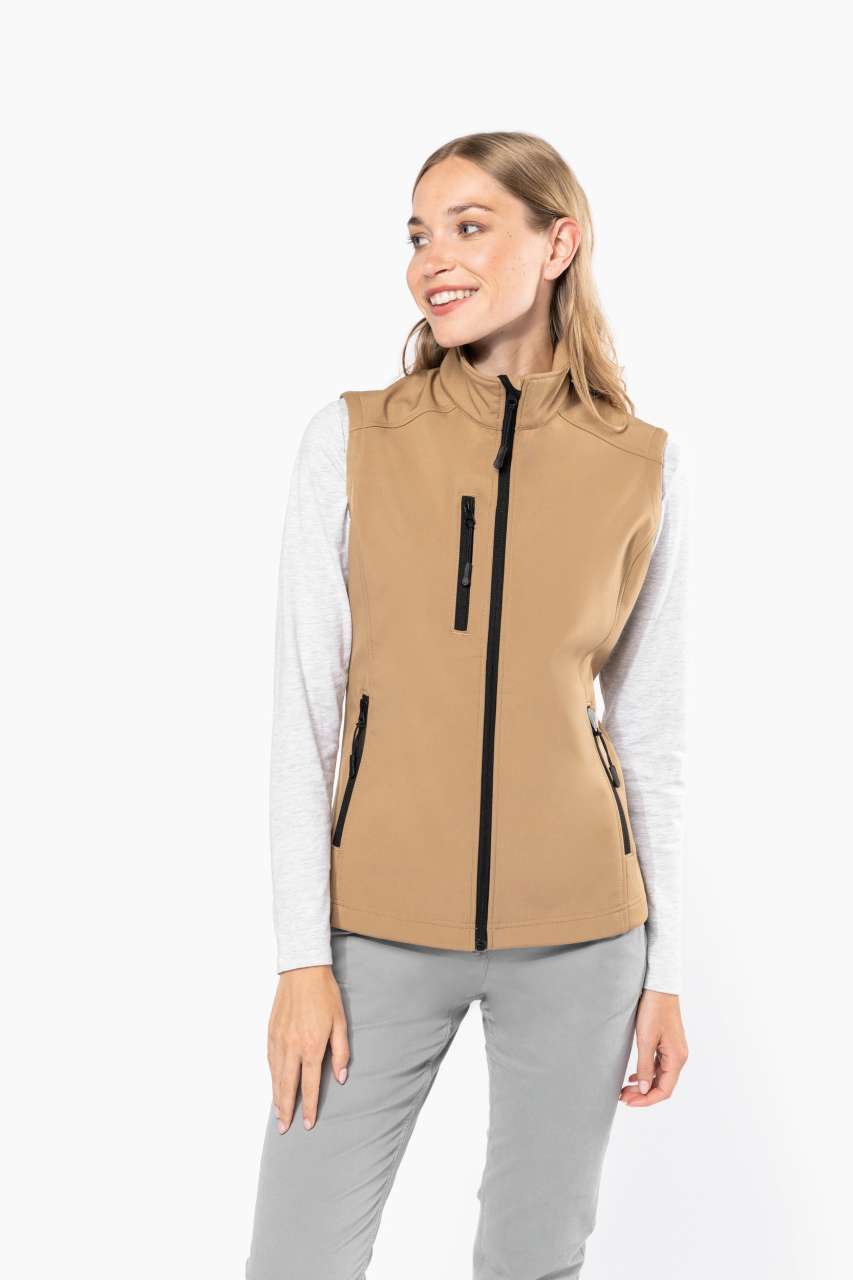 ka404 LADIES' SOFTSHELL BODYWARMER