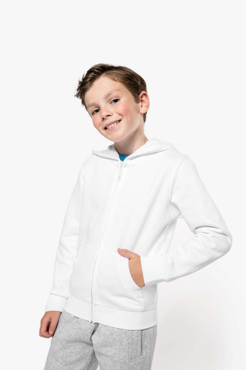 ka455 KIDS FULL ZIP HOODED SWEATSHIRT
