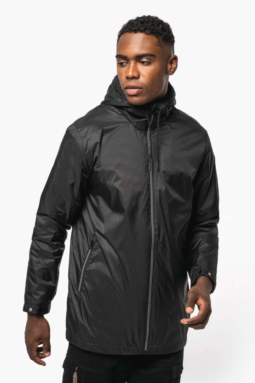 ka6153 UNISEX HOODED JACKET WITH MICRO-POLARFLEECE LINING