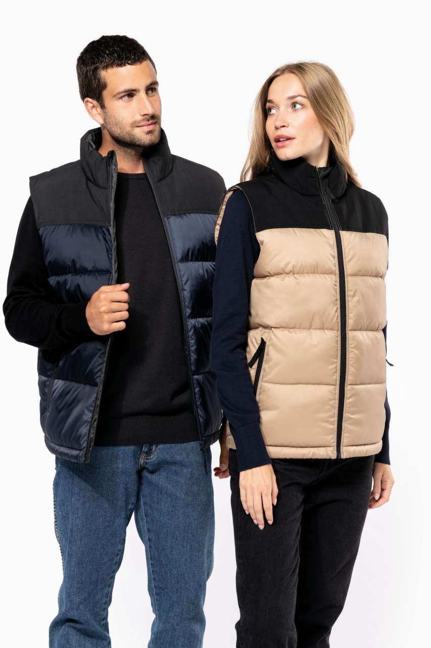 ka6162 UNISEX BI-TONE PADDED BODYWARMER