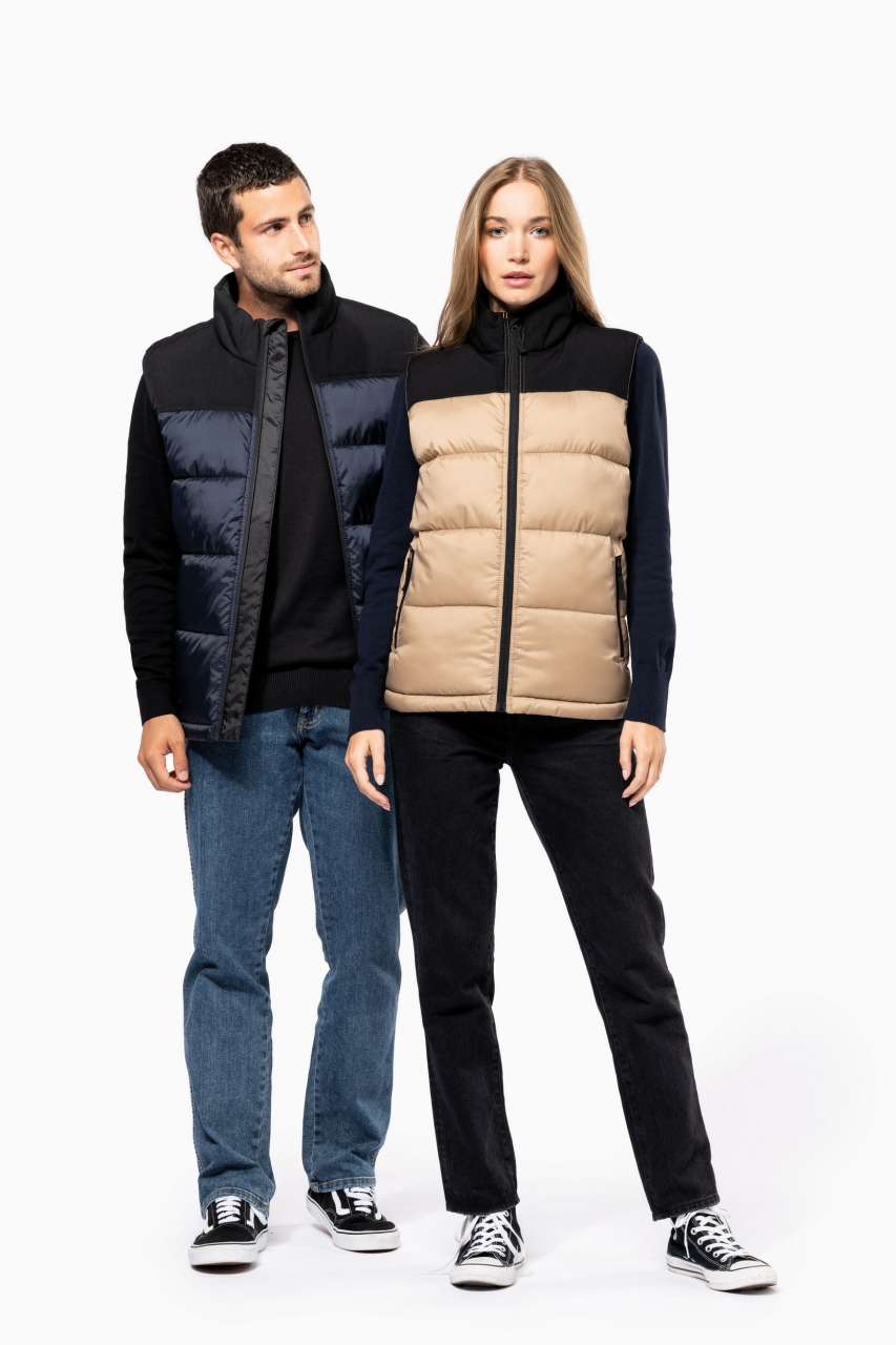 ka6162 UNISEX BI-TONE PADDED BODYWARMER
