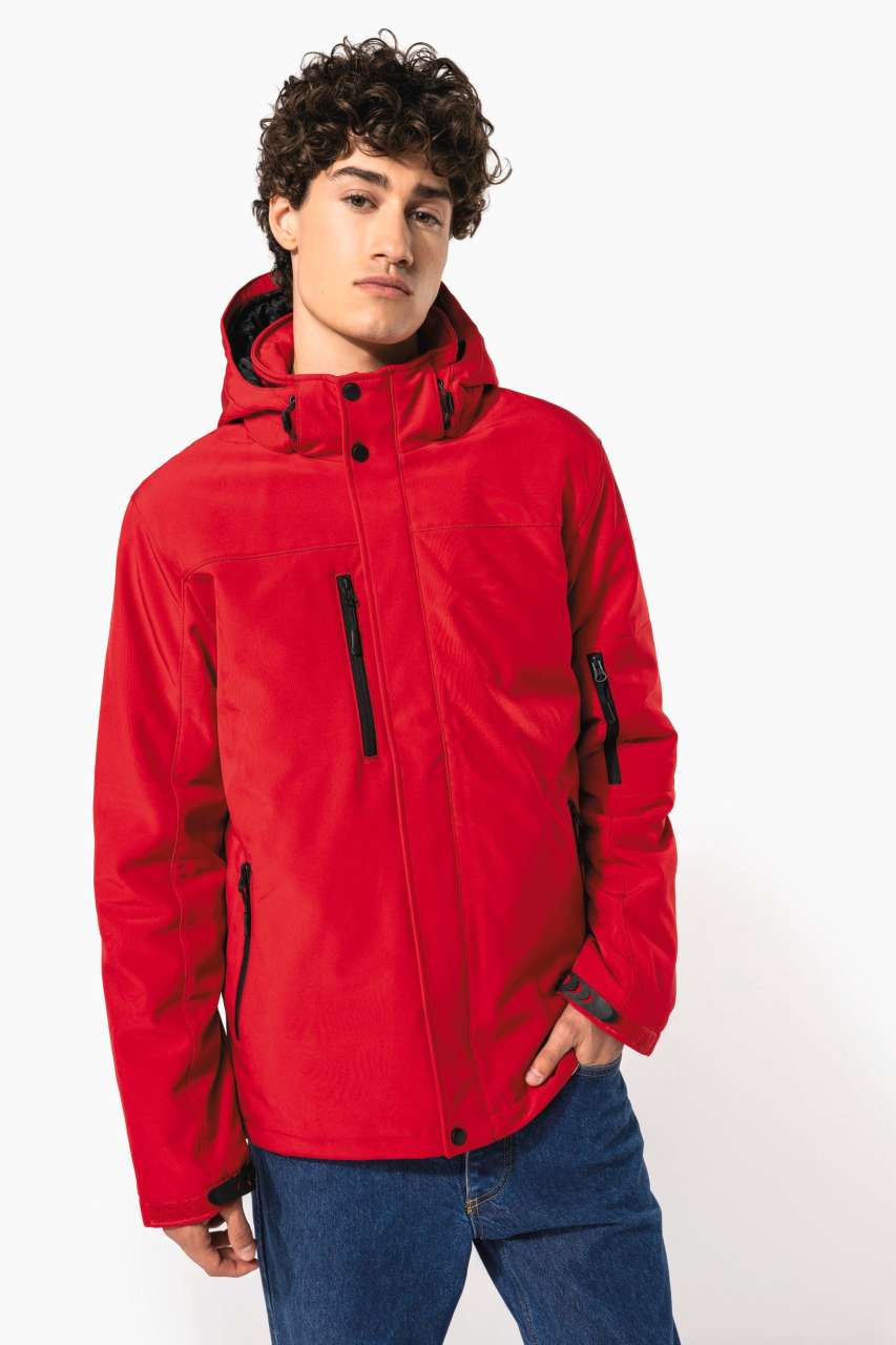 ka650 FÉRFI KAPUCNIS SOFTSHELL BÉLELT PARKA