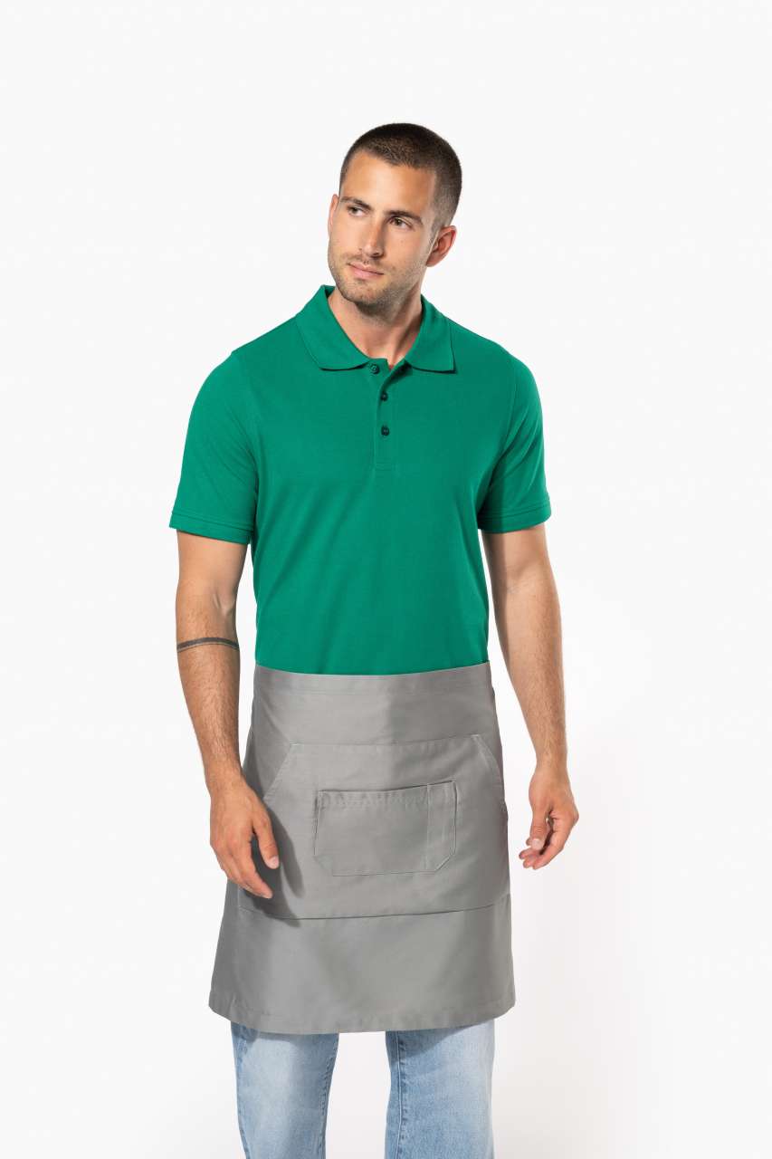 ka899 POLYCOTTON MID-LENGTH APRON