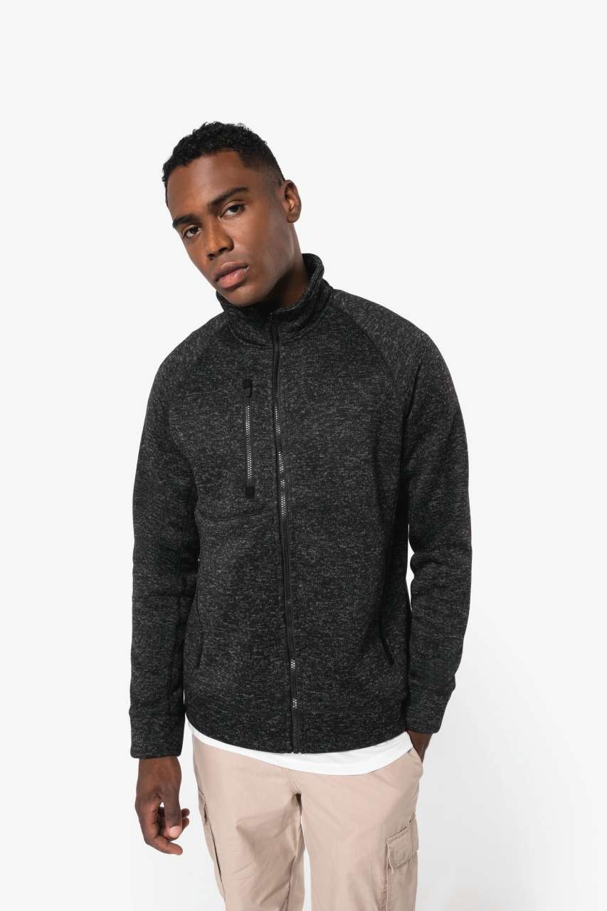 ka9106 MEN'S FULL ZIP HEATHER JACKET